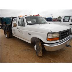 1997 FORD F350XL CREWCAB FLATBED,