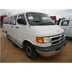 1998 DODGE 3500 15 PASSENGER VAN,