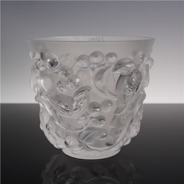 Lalique Crystal Avallon Vase