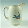 Image 2 : Antique Buffalo Pottery Pitcher with Swallow Bird Motif