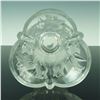Image 3 : Clear Glass Vase with Tulip Pattern Relief
