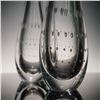 Image 7 : 2pc Kosta Glass Vases, Etched Design & Bubbled Pattern, LH 1331