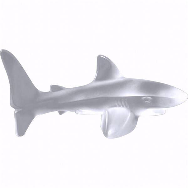 Lalique Crystal Figurine, Shark, Sealed Box