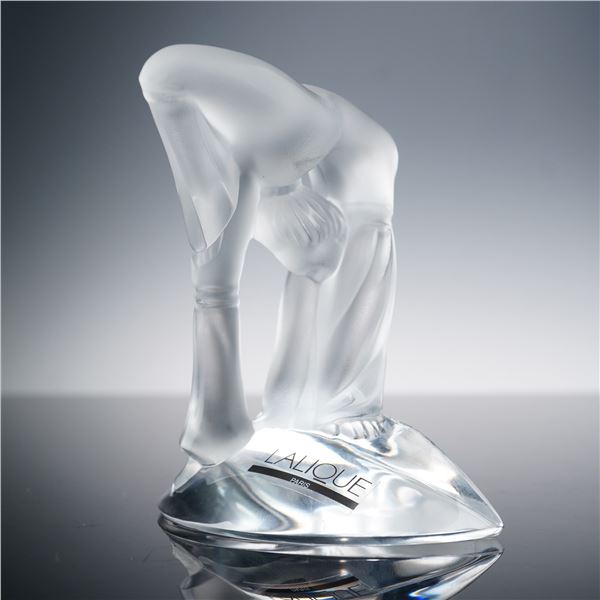 Lalique Satin Crystal Figurine, Acrobat