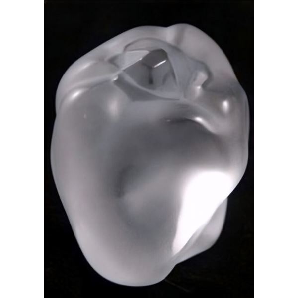 Lalique Crystal Paperweight, Pepper, Sealed Box