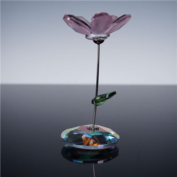 Swarovski Crystal Rocking Flower Figurine, Kay Rose