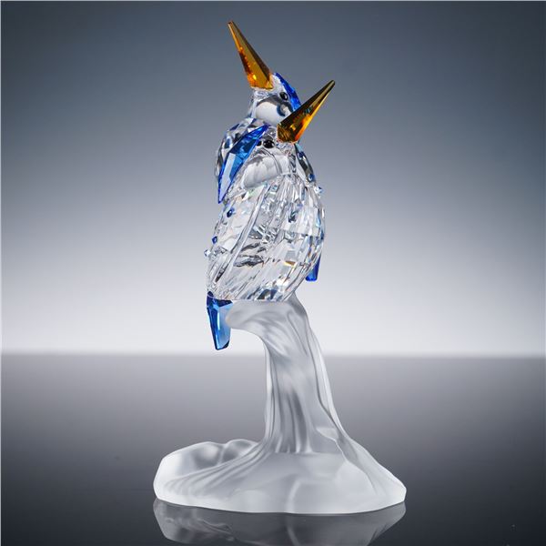 Swarovski Feathered Beauties Crystal Figurine, Malachite Kingfishers