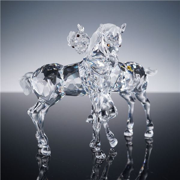 Swarovski Peaceful Countryside Crystal Figurine, Foals Playing 627637