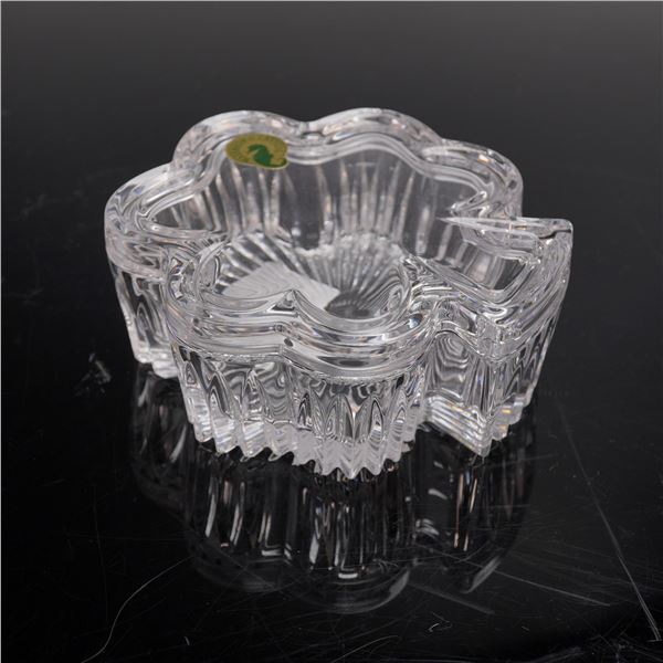 Waterford Crystal Shamrock Covered Box