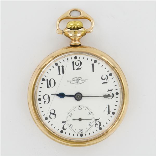 Ball Watch Co. Official RR Standard 16S Gold Filled Pocket Watch