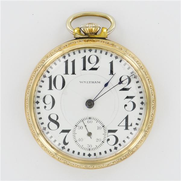 Waltham Watch Co. Crescent St. Railroad Grade 16S Gold Filled Pocket Watch