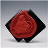 Image 1 : Sunya Currie Art Deco Style Monkey Brooch with Cinnabar Carving