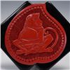 Image 2 : Sunya Currie Art Deco Style Monkey Brooch with Cinnabar Carving