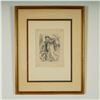 Image 1 : Andre Dignimont, Original Charcoal Drawing on Paper, Signed
