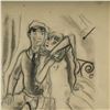 Image 4 : Andre Dignimont, Original Charcoal Drawing on Paper, Signed