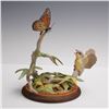 Image 2 : Boehm Porcelain Figurine, Fledgling Canada Warbler 491