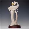 Image 2 : Santini Art Deco Figurine, Lady with Peacock
