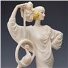 Image 3 : Santini Art Deco Figurine, Lady with Peacock