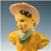 Image 2 : Vintage Mid-Century Chalkware Trio, Cowboy Figure Plus String Holders