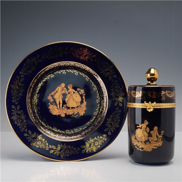 2pc Limoges Castel Decorative Giftware