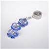 Image 4 : 2pc Swarovski Crystal Arctic Flower Ornament and Keychain