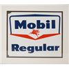 Image 1 : Framed Mobil Regular Porcelain Service Station Sign