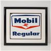 Image 2 : Framed Mobil Regular Porcelain Service Station Sign