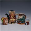 Image 1 : 4pc Ceramic Toby and Character Jugs and Teapots