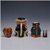 Image 2 : 4pc Ceramic Toby and Character Jugs and Teapots