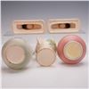 Image 5 : 5pc Hull Pottery Ceramic Vases and Candleholders, Open Rose