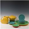 Image 1 : Fiesta Ware Lot with Marigold Pitcher and Covered Casserole