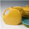 Image 2 : Fiesta Ware Lot with Marigold Pitcher and Covered Casserole