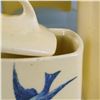 Image 4 : 10pc Antique German Porcelain Canister Set with Swallow Bird Motif