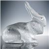 Image 2 : Lalique France Crystal Rabbit Cesar Figurine with Box