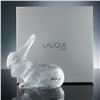 Image 8 : Lalique France Crystal Rabbit Cesar Figurine with Box