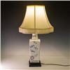 Image 1 : Porcelain Table Lamp in a Chinese-Inspired Design