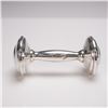 Image 2 : Sterling Silver Baby Rattle with Monogram and Mark