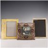 Image 1 : 3pc Jeweled & Enamel Tabletop Picture Frames