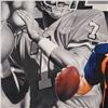 Image 4 : Original Mixed Media Drawing by Tim Cortes Depicting John Elway, Signed