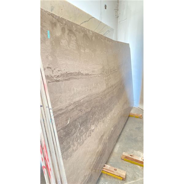 BEIGE MARBLE STONE SLAB - 5.5' X 10' X 3/4" (MQ012)