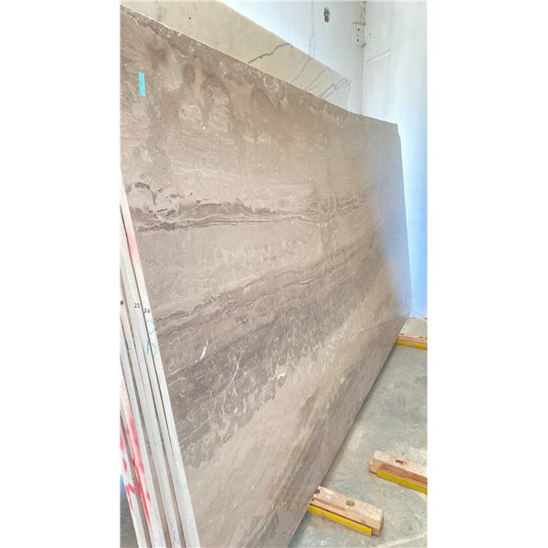 BEIGE MARBLE STONE SLAB - 5.5' X 10' X 3/4" (MQ012)