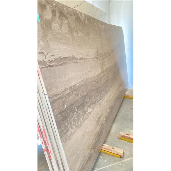 BEIGE MARBLE STONE SLAB - 5.5' X 10' X 3/4" (MQ012)