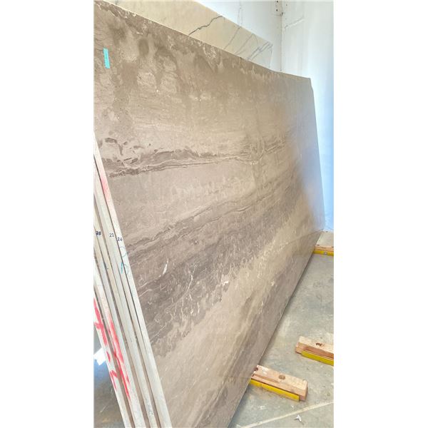 BEIGE MARBLE STONE SLAB - 5.5' X 10' X 3/4" (MQ012)