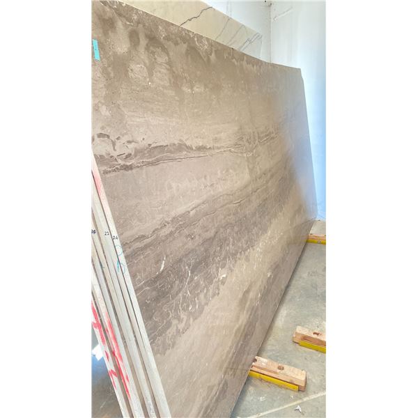 BEIGE MARBLE STONE SLAB - 5.5' X 10' X 3/4" (MQ012)