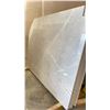 Image 1 : WHITE MARBLE STONE SLAB - 5.4' X 7.1' X 3/4" (MWS008)
