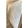 Image 1 : WHITE MARBLE STONE SLAB - 5.4' X 7.1' X 3/4" (MWS008)