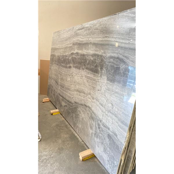 GREY DIANO VEIN CUT MARBLE STONE SLAB - 6' X 10' X 3/4" (MGV0O5)