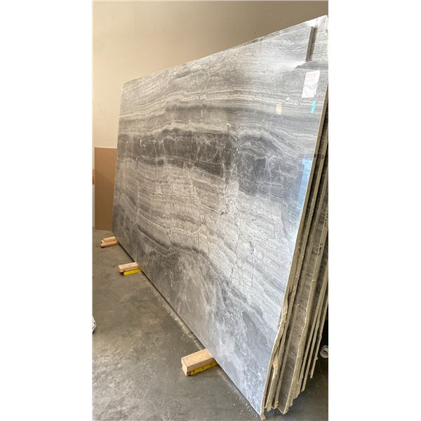 GREY DIANO VEIN CUT MARBLE STONE SLAB - 6' X 10' X 3/4" (MGV0O5)