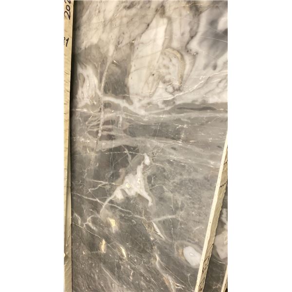 LIGHT GREY MARBLE STONE SLAB - 4.5' X 8.5' X 3/4" (CC001)