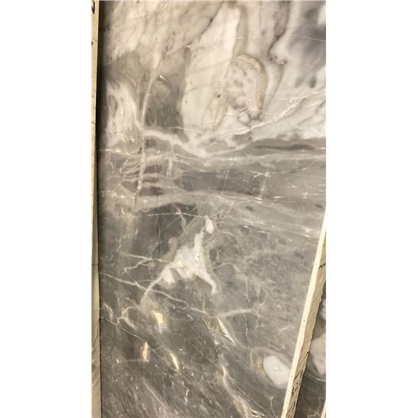 LIGHT GREY MARBLE STONE SLAB - 4.5' X 8.5' X 3/4" (CC001)